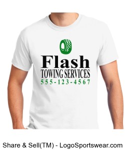 Custom Towing Service Business T-shirt Design Zoom