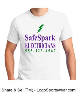 Custom Electrician Occupation T-shirt Design Zoom