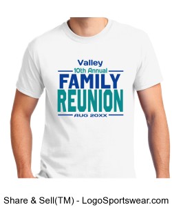 Customizable Family Reunion Gildan Adult T-shirt Design Zoom
