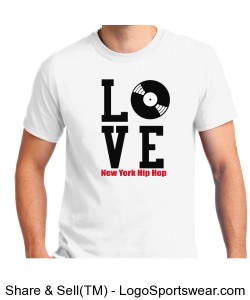 Customizable Love Hip Hop Design Gildan Adult T-shirt Design Zoom