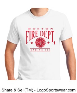 Cusom Fire Department T-shirt Design Zoom