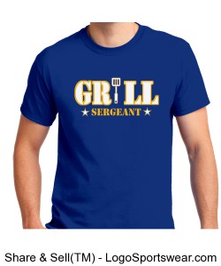Grill Sergeant Custom Gildan Adult T-shirt Design Zoom